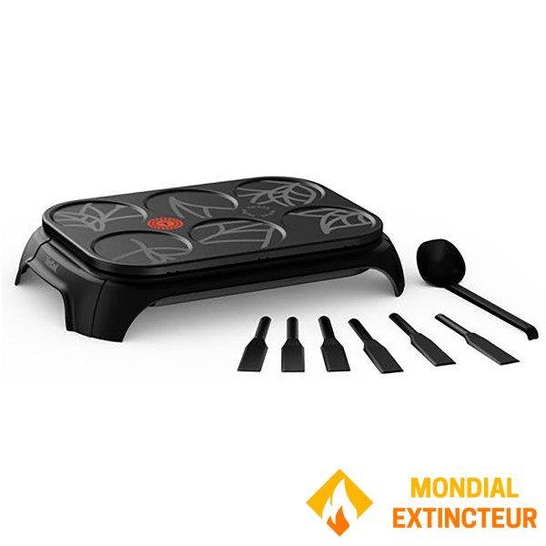 Tefal - Crêpière Eco Crep’Party 6 crêpes - noir