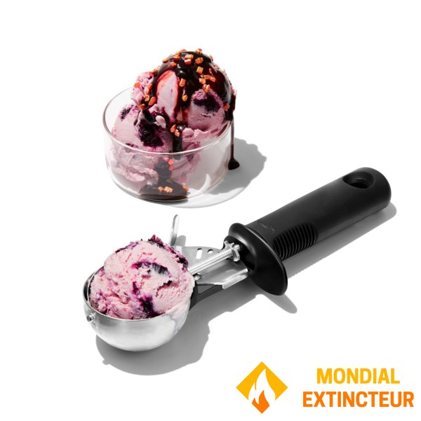 Oxo - Cuillère à glace A gâchette acier inoxydable