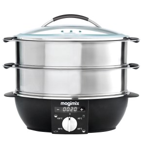Magimix - Cuiseur Vapeur multi fonction Coloris Inox et Base Noir