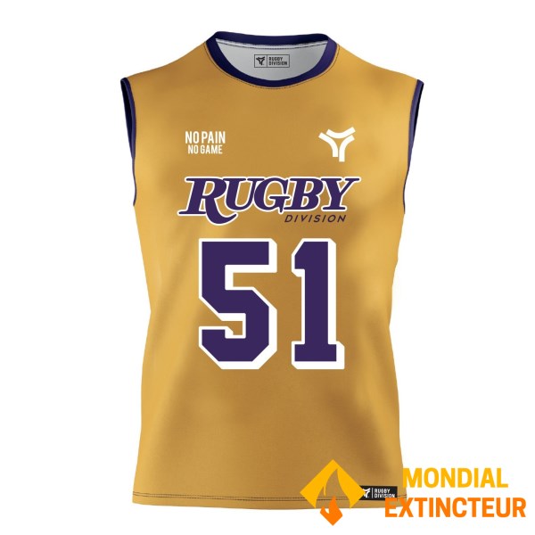 Rugby Division - Débardeur Homme Street Jaune moutarde S