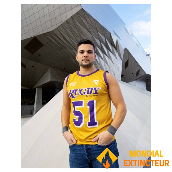 Rugby Division - Débardeur Homme Street Jaune moutarde XXL