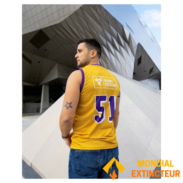 Rugby Division - Débardeur Homme Street Jaune moutarde XXL