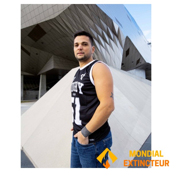 Rugby Division - Débardeur Homme Street Noir XXL