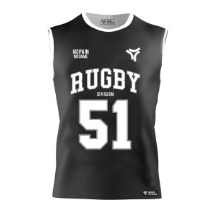 Rugby Division - Débardeur Homme Street Noir XXXL