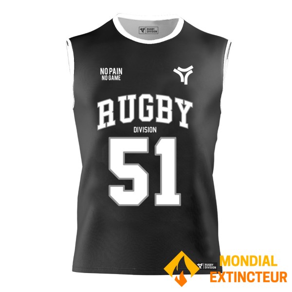 Rugby Division - Débardeur Homme Street Noir XXXL