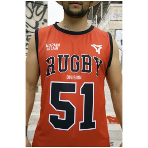 Rugby Division - Débardeur Homme Street Rouge L