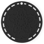 Le Creuset - Dessous de plat  Fleur 20cm Noir Ebène