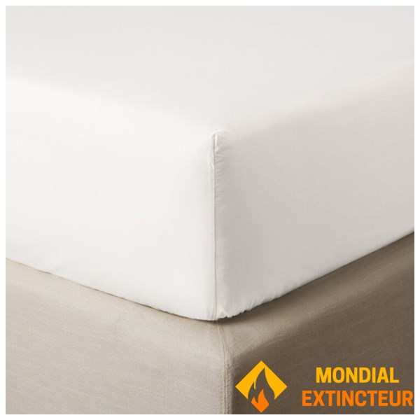 Jalla - Drap housse DOUBLE JEU blanc 180X200