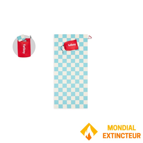 Fatboy - Drap de plage  Beach Baggy XL chess azur