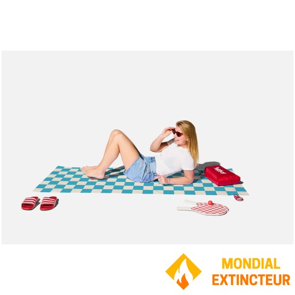 Fatboy - Drap de plage  Beach Baggy XL chess azur