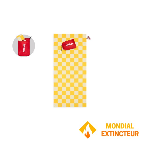 Fatboy - Drap de plage  Beach Baggy XL chess Corn