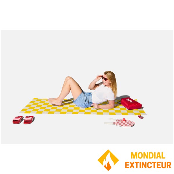 Fatboy - Drap de plage  Beach Baggy XL chess Corn