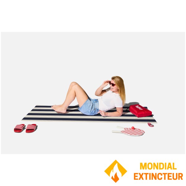 Fatboy - Drap de plage  Beach Baggy XL Stripe Navy