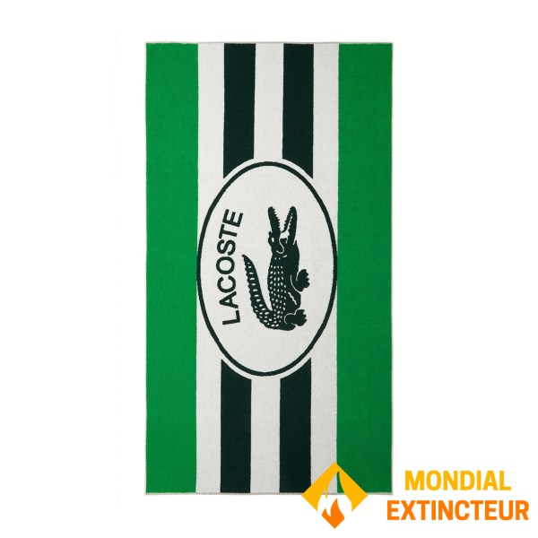 Lacoste - Drap de plage  LBadge - Vert 