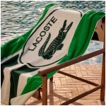 Lacoste - Drap de plage  LBadge - Vert 