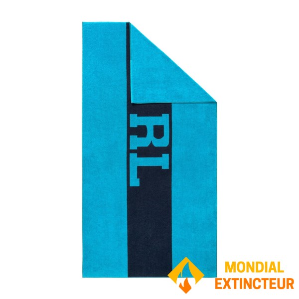 Ralph Lauren - Drap de plage  RL Signature - Bleu/Turquoise
