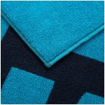 Ralph Lauren - Drap de plage  RL Signature - Bleu/Turquoise
