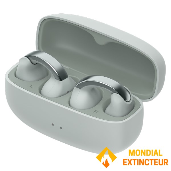 JVC - Ecouteurs bluetooth Ouverts clipsables Nearphones - gris