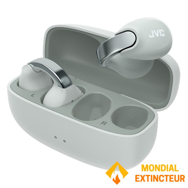 JVC - Ecouteurs bluetooth Ouverts clipsables Nearphones - gris
