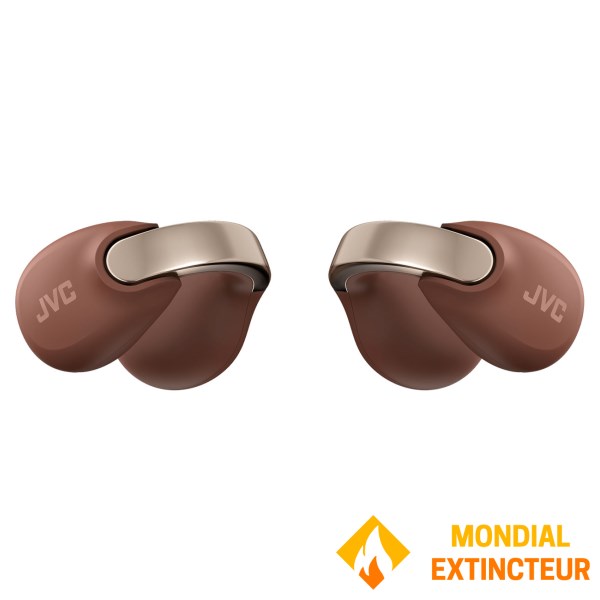 JVC - Ecouteurs bluetooth Ouverts clipsables Nearphones - marron
