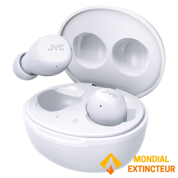 JVC - Ecouteurs bluetooth True Wireless Gummy Blanc
