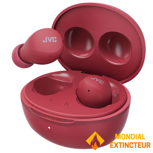 JVC - Ecouteurs bluetooth True Wireless Gummy rouge