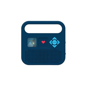 Nature et decouvertes - Enceinte audio Merlin bleu foncé