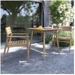 Wilsa - Ensemble de jardin NAPLES teck massif 2/4p