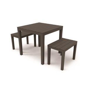 Wilsa - Ensemble de jardin PAPUA gris