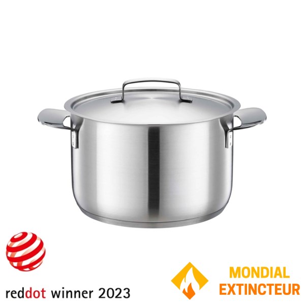 Fiskars - Fait tout  All Steel 5,0L / 22 cm avec couvercle