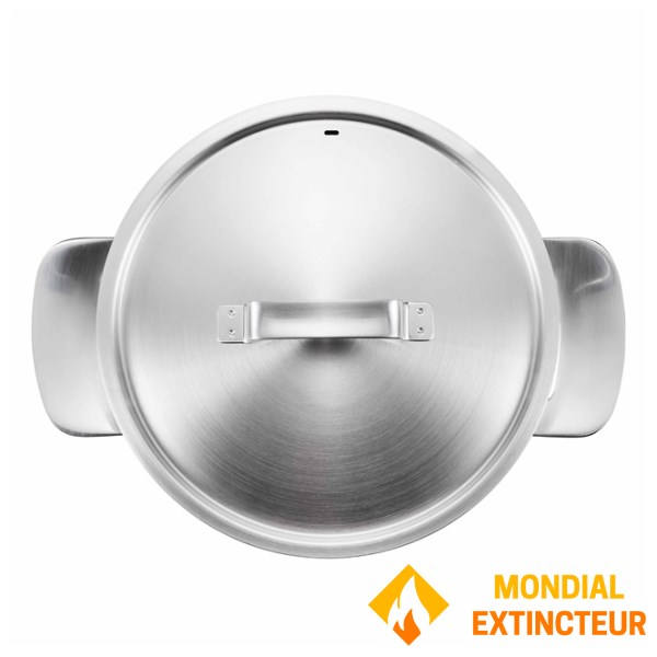 Fiskars - Fait tout  All Steel 5,0L / 22 cm avec couvercle