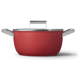 Smeg - Faitout 24 cm - Années 50 - Rouge Mat