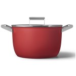 Smeg - Faitout 26 cm - Années 50 - Rouge Mat
