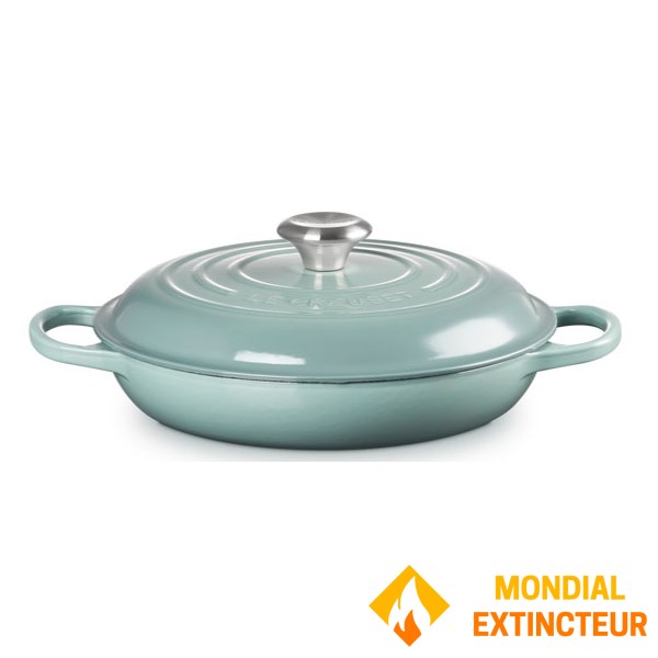 Le Creuset - Faitout 26 cm Fonte émaillée sea salt