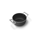 Smeg - Faitouts 24 cm  Esthétique Années 50 noir mat