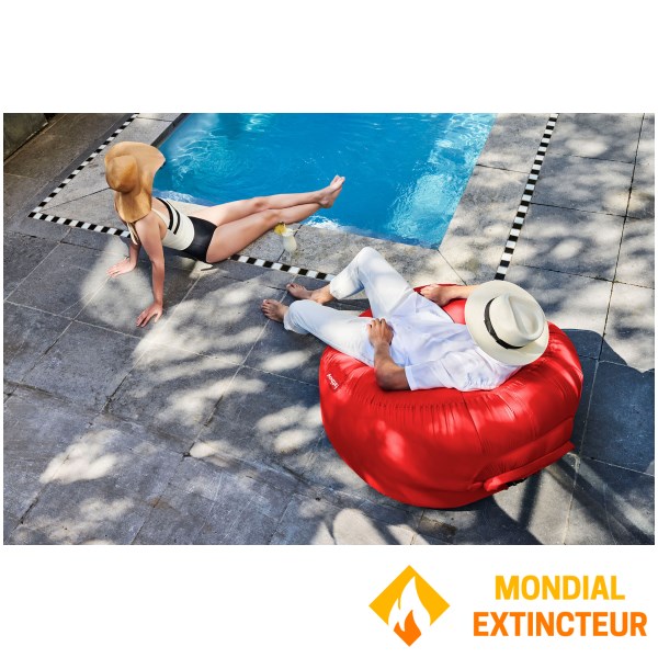 Fatboy - Fauteuil gonflable d’extérieur Lamzac O 3.0 - Rouge
