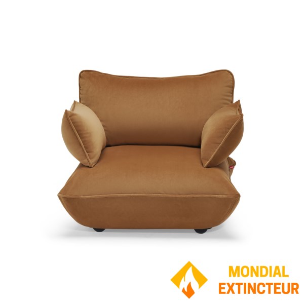 Fatboy - Fauteuil velours Sumo Loveseat velvet amande