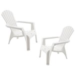 Wilsa - Fauteuils d’extérieurs Lot de 2 fauteuils Adirondack 