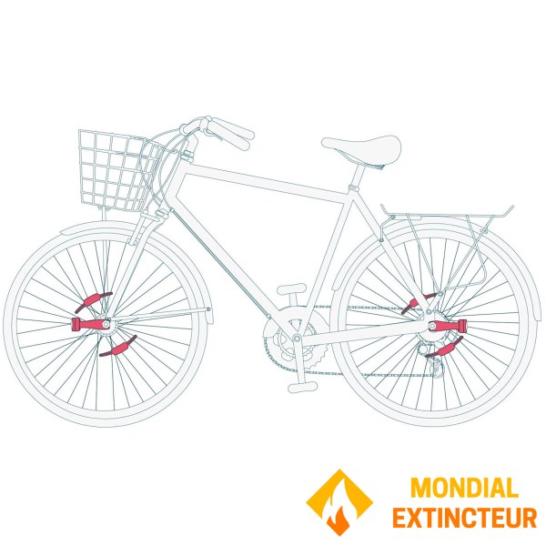 Toad - Feux de vélo SL200 feux flash de position à aimant