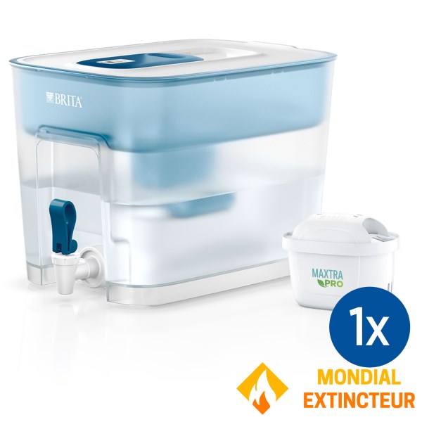 Brita - Fontaine à eau filtrée Flow basic bleu