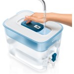 Brita - Fontaine à eau filtrée Flow basic bleu