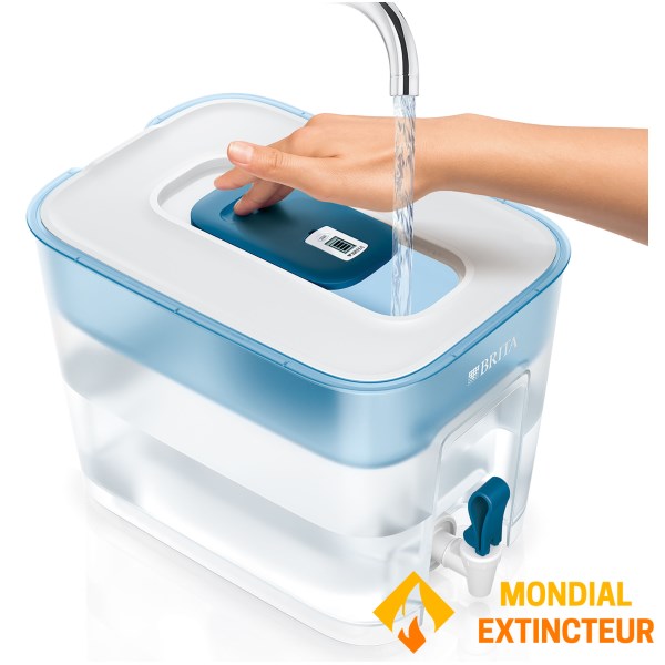 Brita - Fontaine à eau filtrée Flow basic bleu