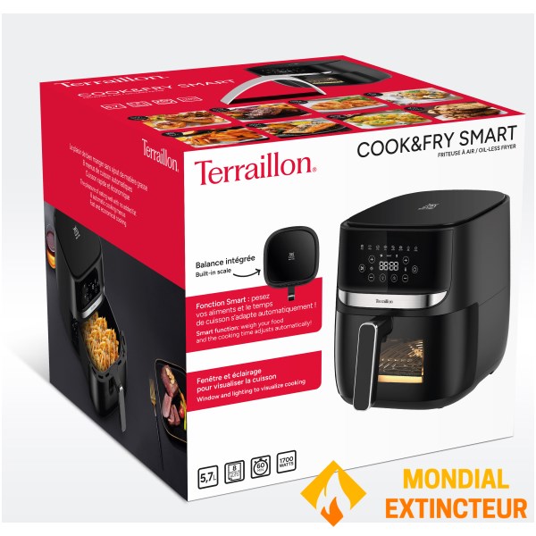 Terraillon - Friteuse à air chaud Cook & Fry Smart - 5,7 L