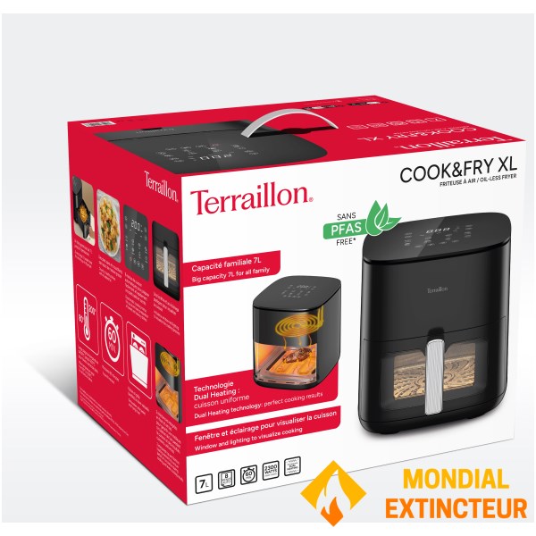 Terraillon - Friteuse à air chaud Cook & Fry XL - 7 L