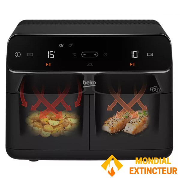 Beko - Friteuse à air chaud Double - 8.5 L