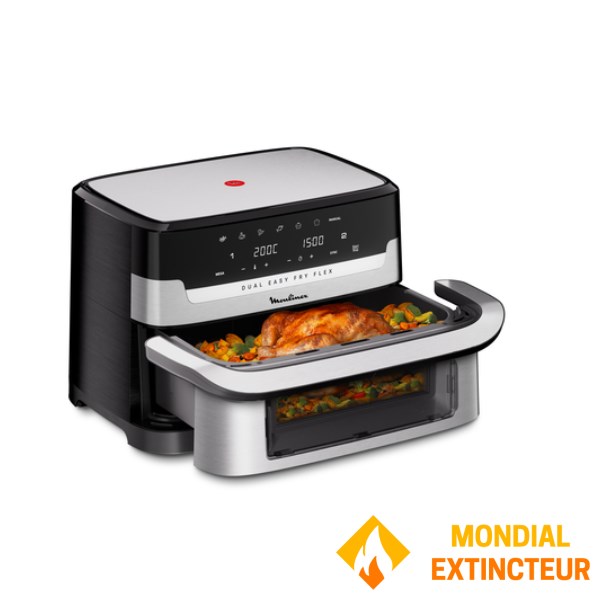 Moulinex - Friteuse à air chaud Easy Fry Dual Flex,