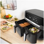 Moulinex - Friteuse à air chaud XXL Dual Easy Fry - 11 L 