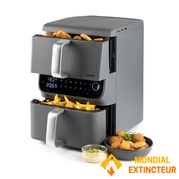 Domo - Friteuse sans huile Double verticale