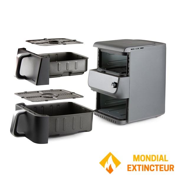 Domo - Friteuse sans huile Double verticale