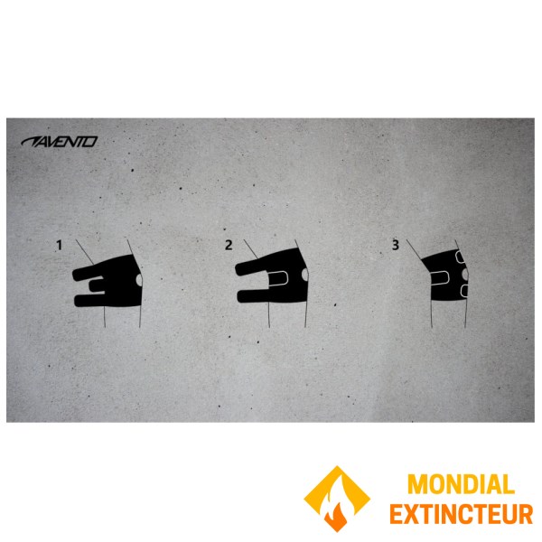 Avento - Genouillère Ajustable noir